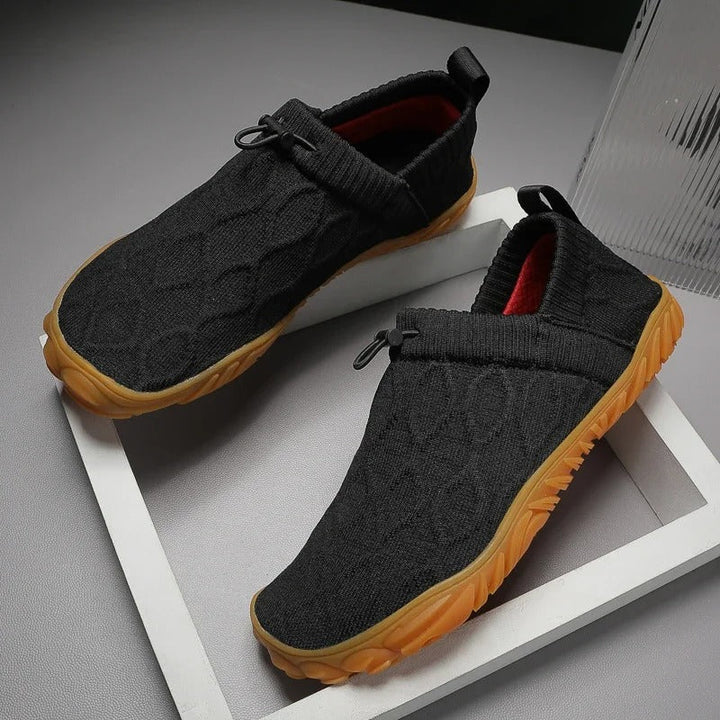 Levoire | Basse Slipon Chaussures Pieds Nus Sans Lacets Pour Hommes Noir