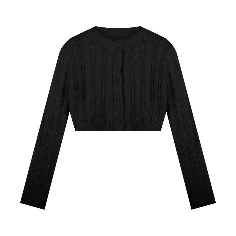 Levoire | Veste En Tricot Courte une taille Noir