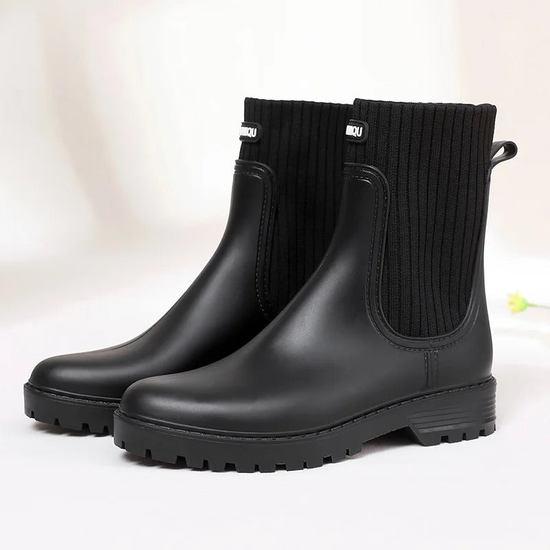 Levoire | Bottes En Caoutchouc Imperméables Luxueuses Et Confortables Pour Femmes Noir