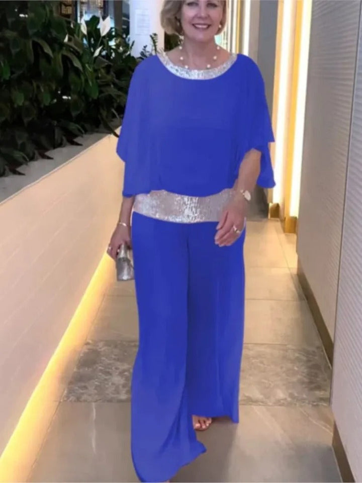 Levoire | Ensemble 2 Pièces À La Mode Avec Paillettes Bleu