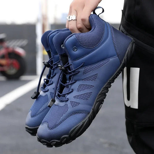 Levoire | Bottes Mi-Hauteur Luxe À Semelle Souple Pour Femmes Et Hommes Bleu