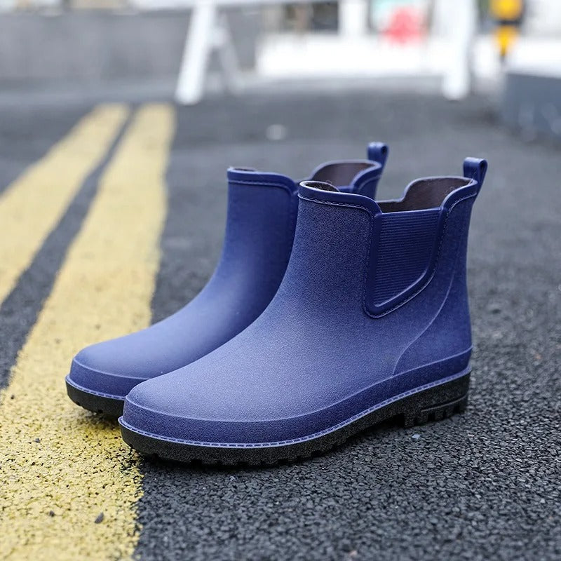 Levoire | Luxe Bottes Mi-Hautes Imperméables Pour Hommes Bleu