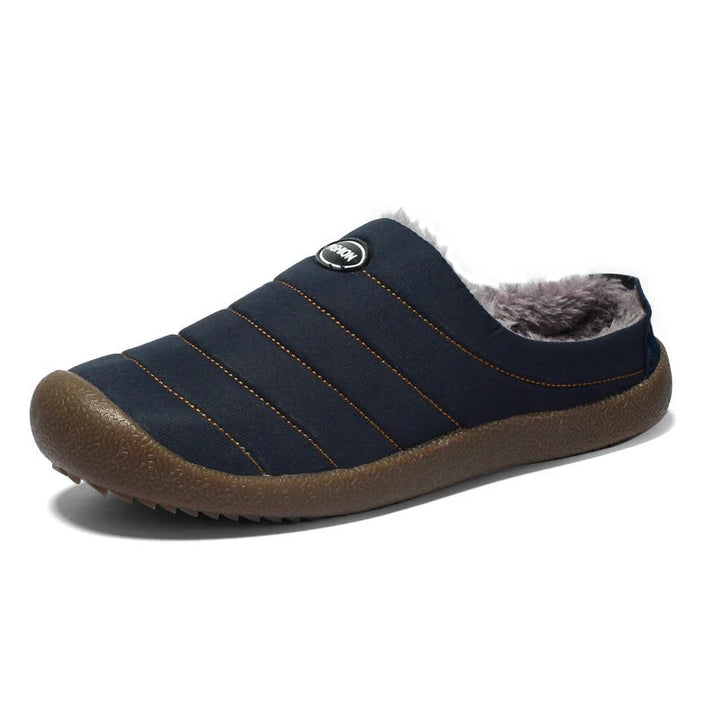 Levoire | Sandales D'Intérieur Pour Hommes Doublées Chaudes Bleu