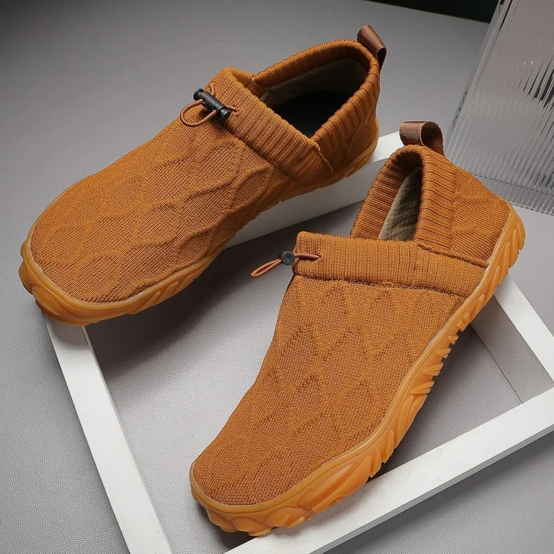 Levoire | Basse Slipon Chaussures Pieds Nus Sans Lacets Pour Hommes Braun