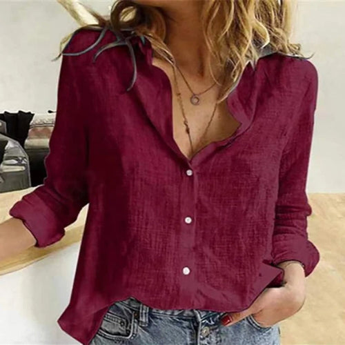 Levoire | Chemisier En Coton Élégant Avec Fermeture À Boutons Pour Femmes