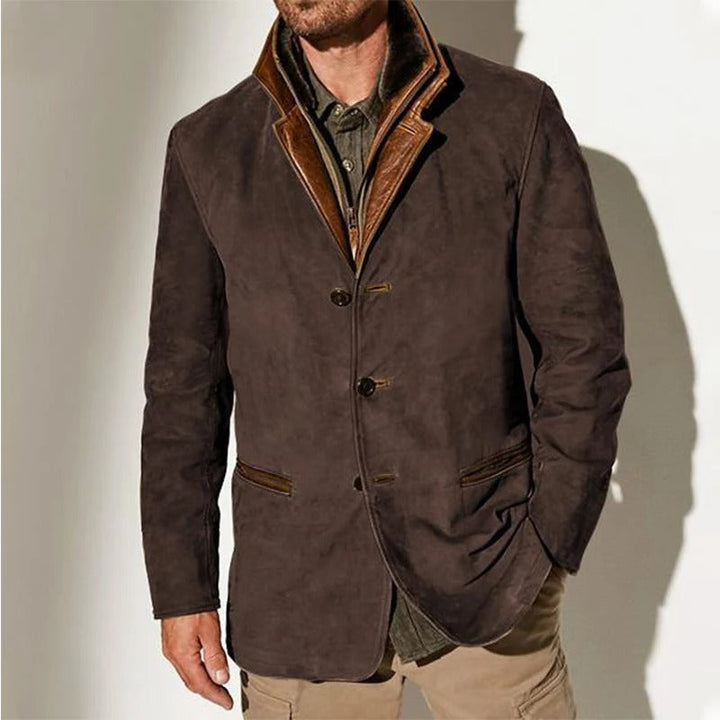 Levoire | Veste D'Automne Vintage Pour Hommes Koffee