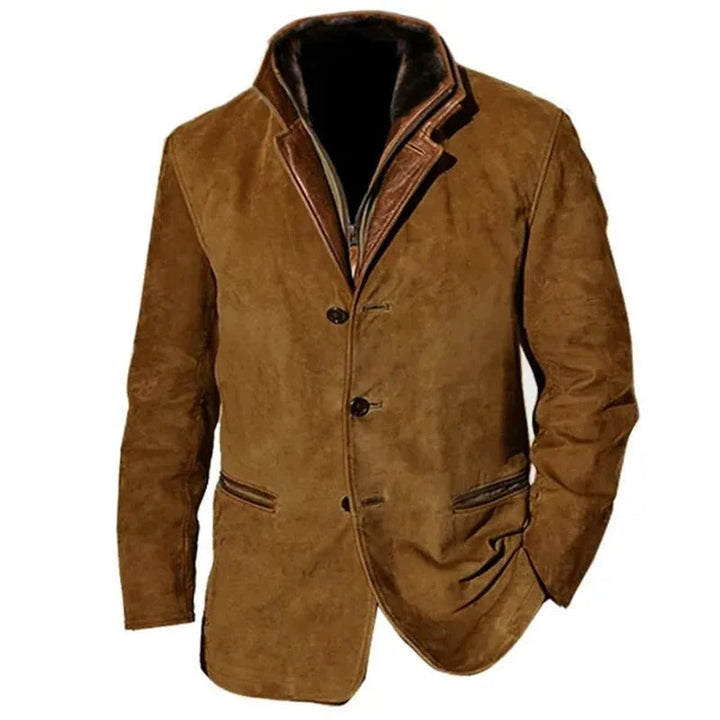 Levoire | Veste D'Automne Vintage Pour Hommes châtaigne