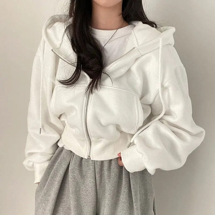 Levoire | Yliiso Cropped Sweatshirt Blanc