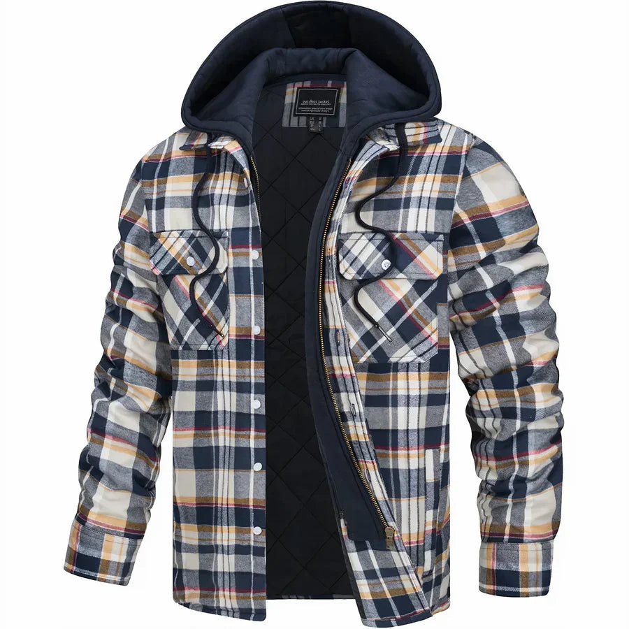 Levoire | Cool Karojacket Orange gris