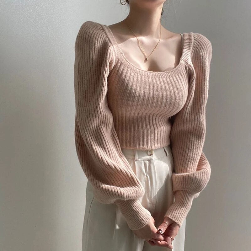 Levoire | Pull À Col Bateau Et Manches Ballon une taille Rosa