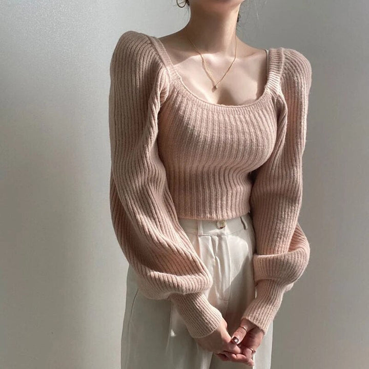 Levoire | Pull À Col Bateau Et Manches Ballon une taille Rosa
