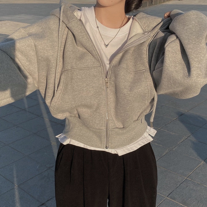 Levoire | Sweat À Capuche Confortable Et Doux Pour Femmes Gris Taille unique