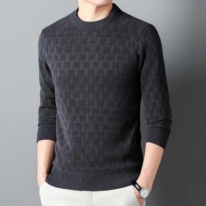 Levoire | Sweat-Shirt De Luxe Élégant Avec Col Rond Pour Hommes Gris