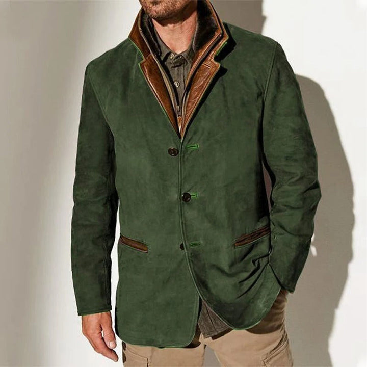 Levoire | Veste D'Automne Vintage Pour Hommes Vert