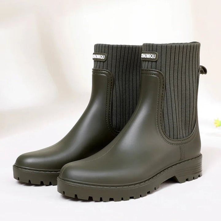 Levoire | Bottes En Caoutchouc Imperméables Luxueuses Et Confortables Pour Femmes Vert