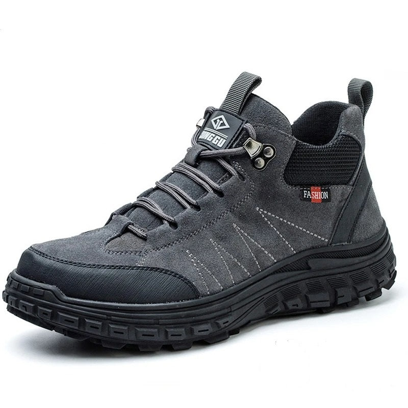 Levoire | Bottes De Sécurité Confortables Avec Embout En Acier Et Semelle Antidérapante Pour Hommes Gris