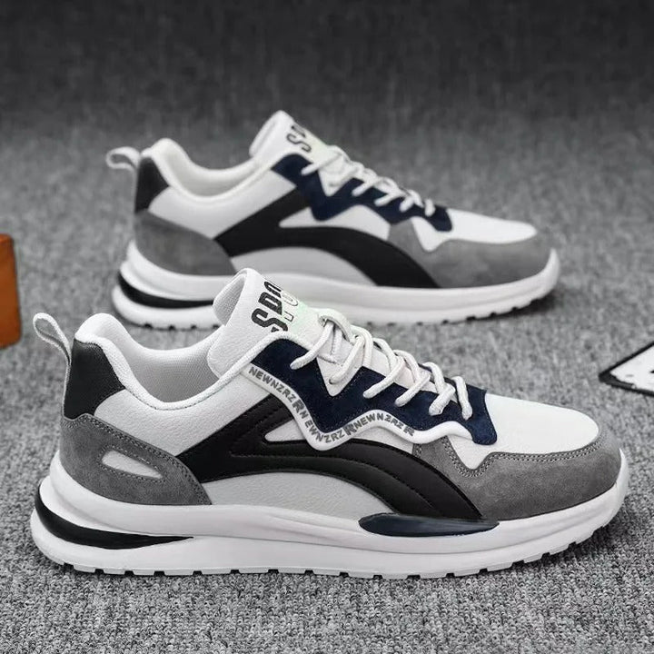 Levoire | Style Sport Chaussures Pour Hommes Plates Respirantes Noir blanc
