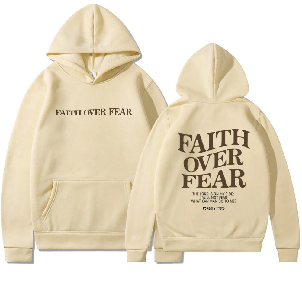 Levoire | Sweat À Capuche Confortable Contre La Peur Khaki