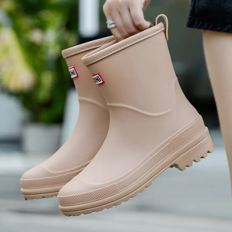 Levoire | Bottes De Pluie Mi-Hautes Élégantes Et Étanches Khaki