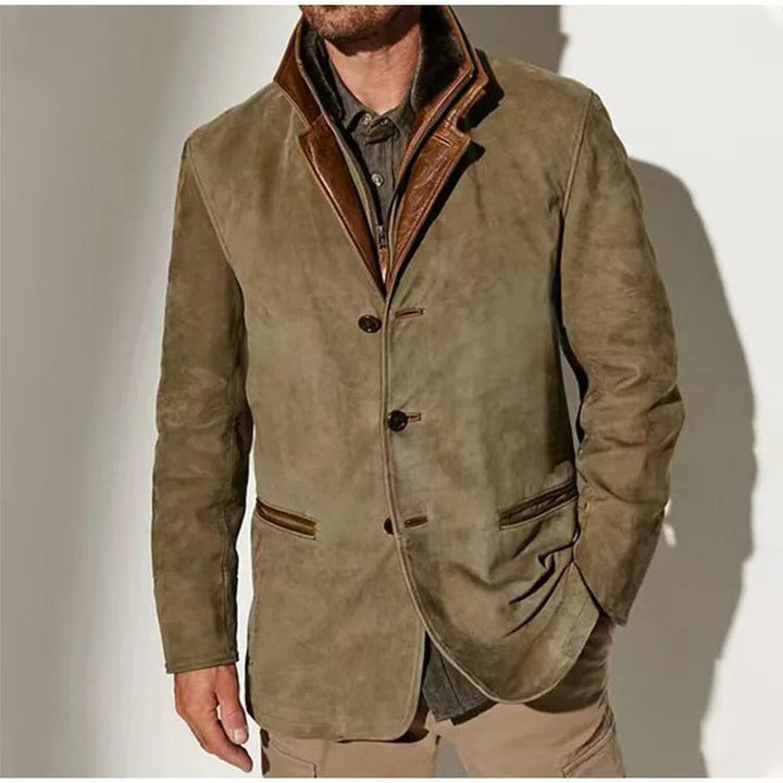 Levoire | Veste D'Automne Vintage Pour Hommes Kaki