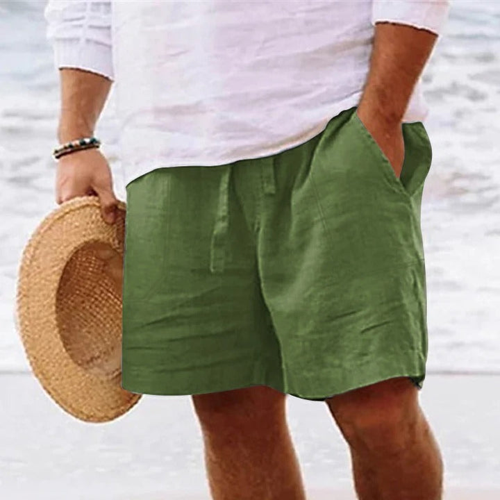 Levoire | Pantalons En Lin Élégants Pour Hommes vert clair