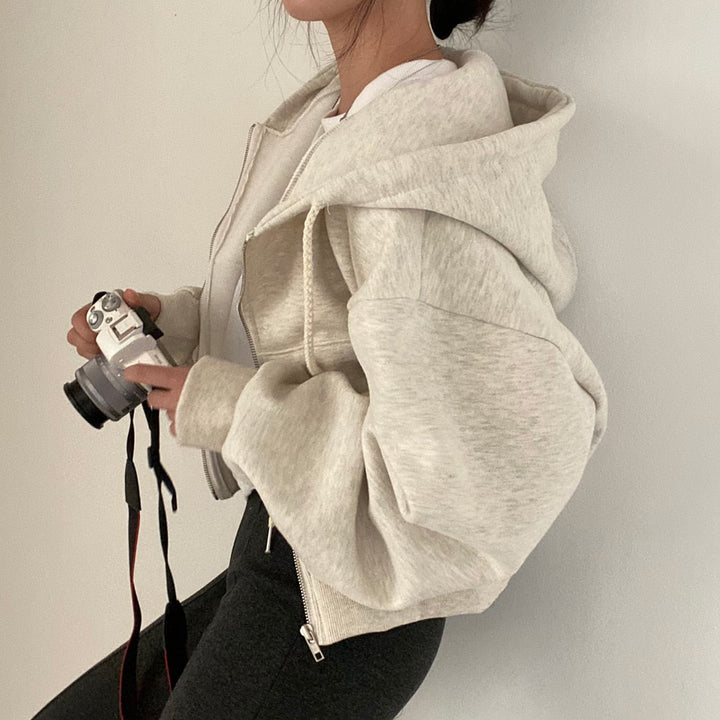 Levoire | Sweat À Capuche Confortable Et Doux Pour Femmes Beige Taille unique
