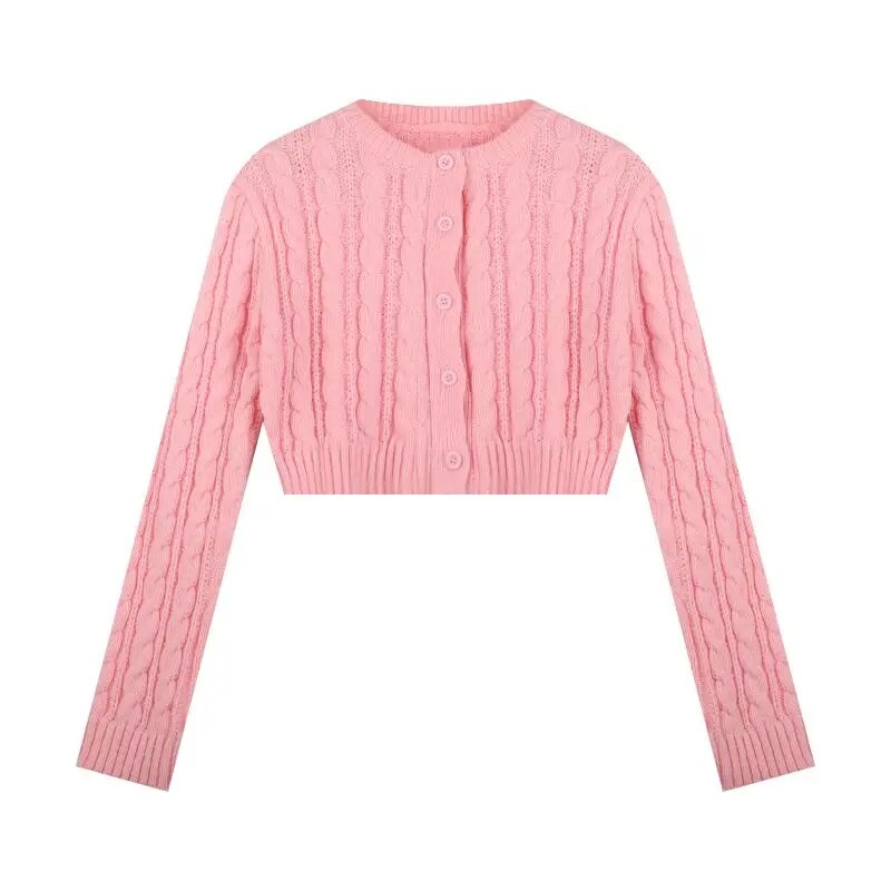 Levoire | Veste En Tricot Courte une taille Rosa