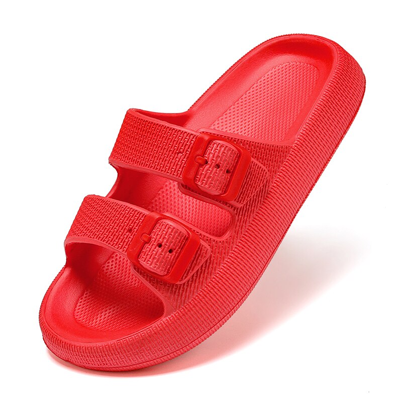 Levoire | Chaussons Confortables Avec Des Sangles Ajustables Pour Femmes Et Hommes Rot