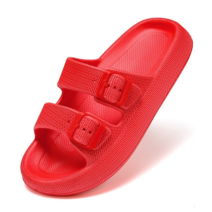 Levoire | Chaussons Confortables Avec Des Sangles Ajustables Pour Femmes Et Hommes Rot