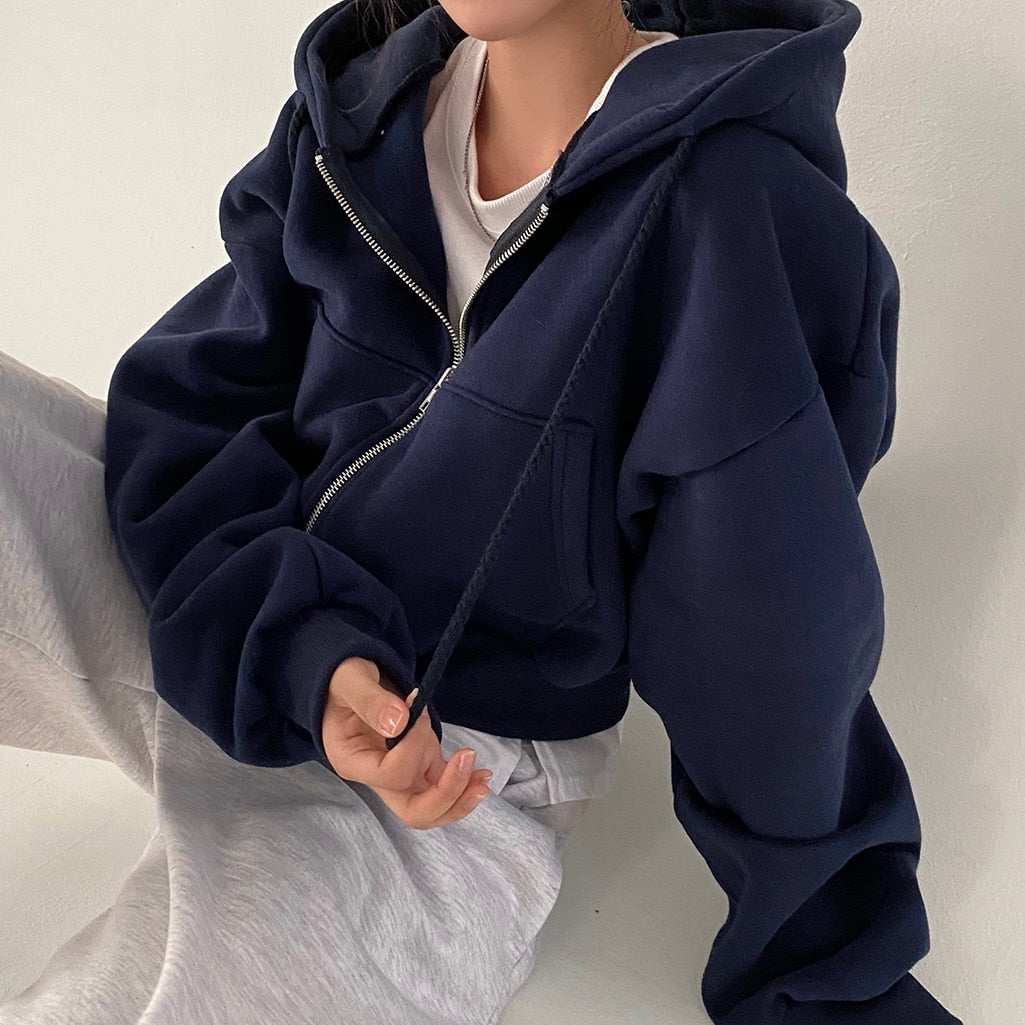 Levoire | Sweat À Capuche Confortable Et Doux Pour Femmes Bleu roi Taille unique