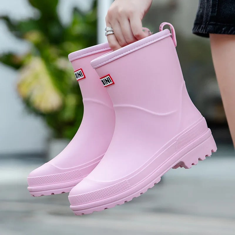 Levoire | Bottes De Pluie Mi-Hautes Élégantes Et Étanches Rosa