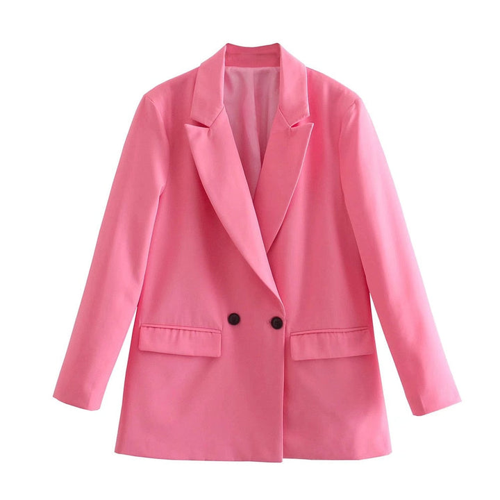 Levoire | Blazer Long Tendance Confortable Pour L'Automne Rosa