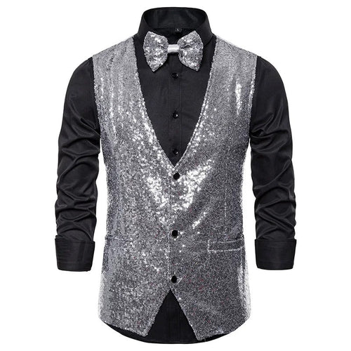 Levoire | Gilet À Paillettes Pour Hommes Pour Les Fêtes