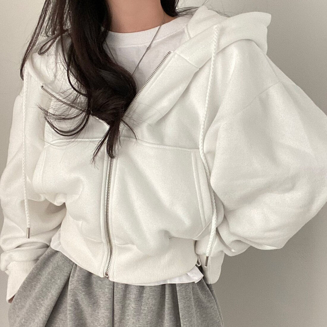 Levoire | Sweat À Capuche Confortable Et Doux Pour Femmes Blanc Taille unique