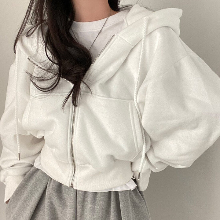 Levoire | Sweat À Capuche Confortable Et Doux Pour Femmes Blanc Taille unique