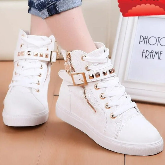 Levoire | Botte Étanche Confortable Avec Fermeture Éclair Et Boucle Blanc