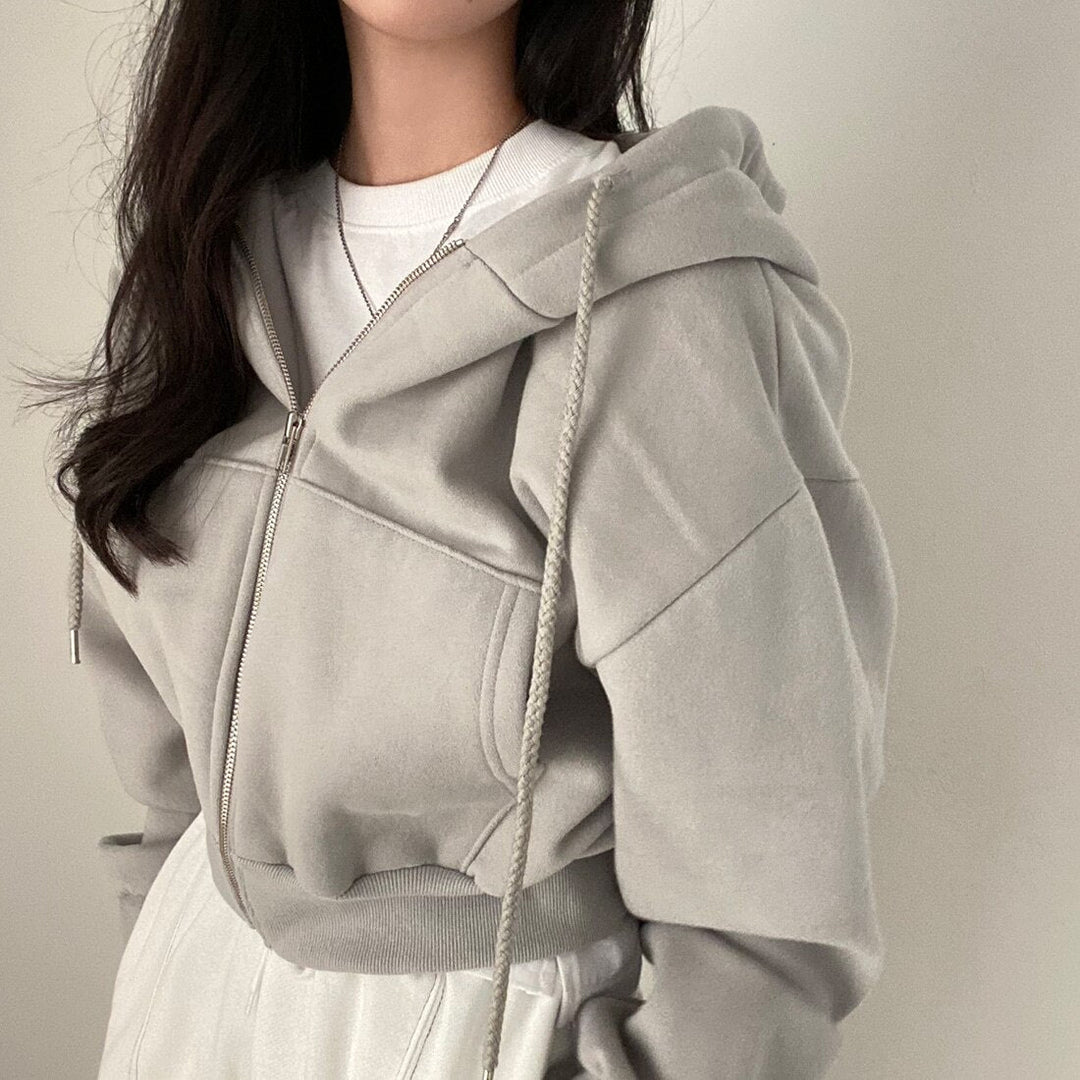 Levoire | Sweat À Capuche Confortable Et Doux Pour Femmes Argent Taille unique