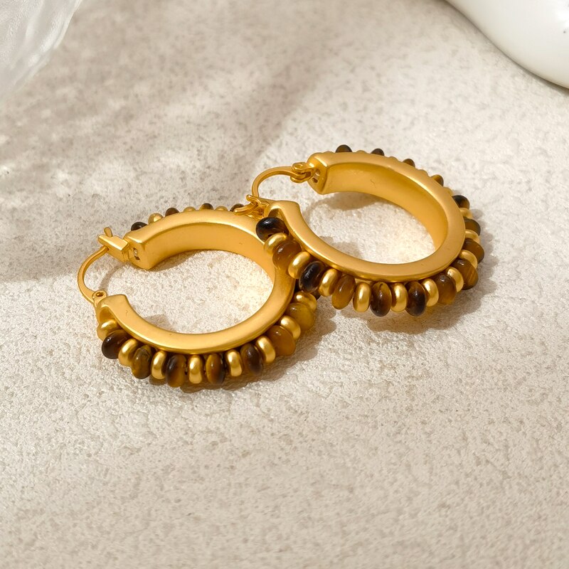 Levoire | Statement Boucles D'oreilles Femmes Braun