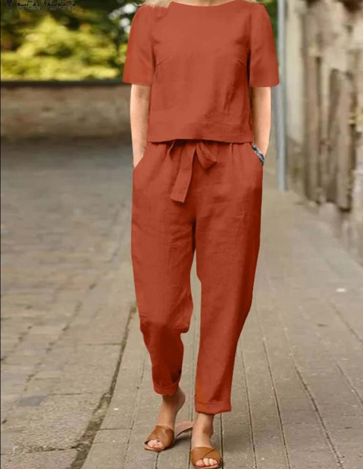 Levoire | Tenue Dt Avec Nuds Orange (Seulement 3 pièces disponibles à ce prix)