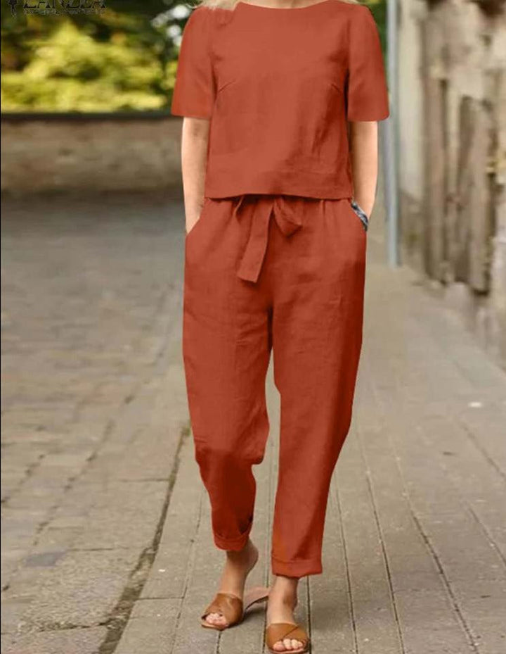 Levoire | Tenue Dt Avec Nuds Orange (Seulement 3 pièces disponibles à ce prix)