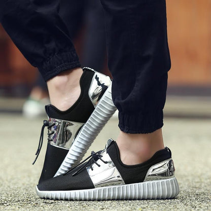 Levoire | Baskets De Tennis Pour Hommes Sportives Argent