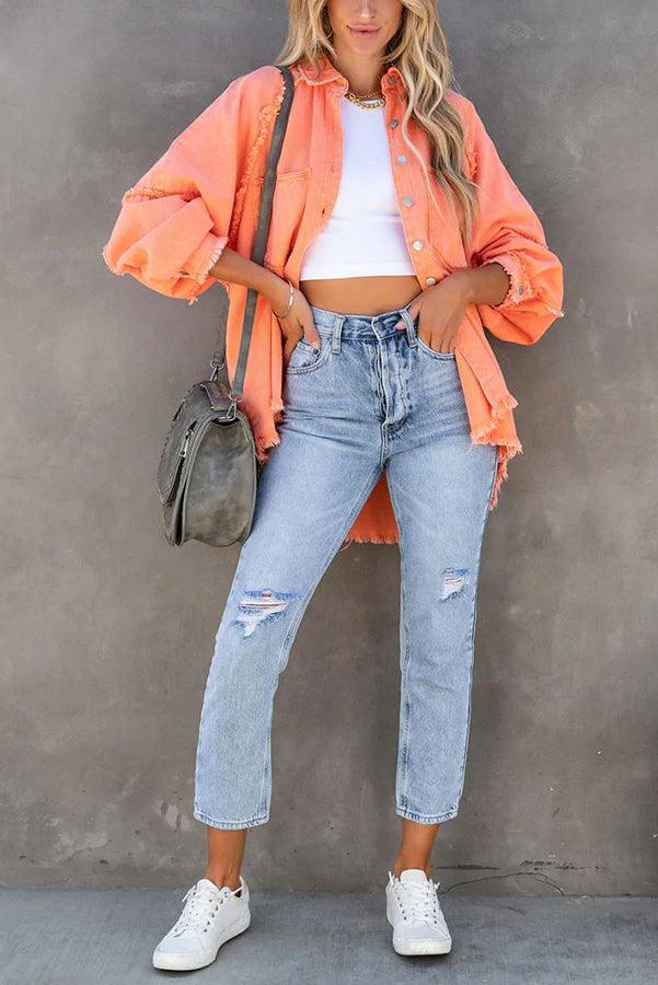 Levoire | Veste En Denim Colorée Polyvalente Felicity