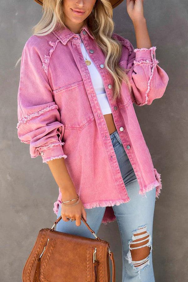 Levoire | Veste En Denim Colorée Polyvalente Felicity