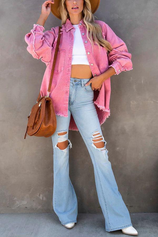 Levoire | Veste En Denim Colorée Polyvalente Felicity
