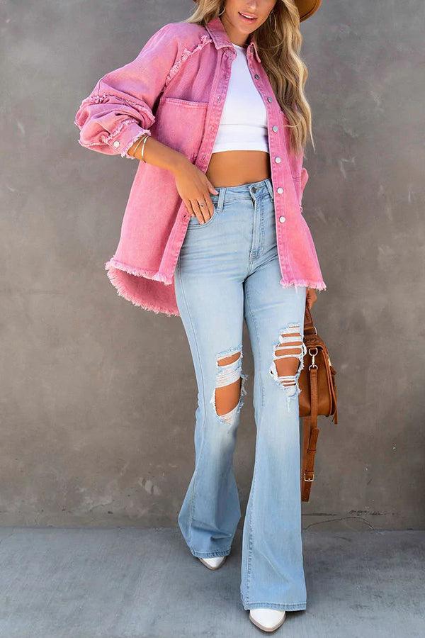 Levoire | Veste En Denim Colorée Polyvalente Felicity