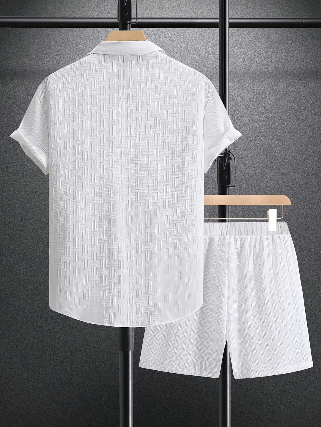 Levoire | Tenue pour hommes à la mode 2 pièces Chemise classique avec shorts