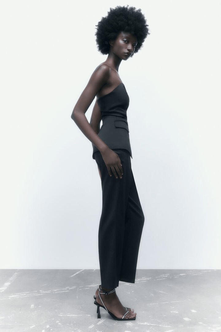 Levoire | Ensemble corset pantalon noir femme