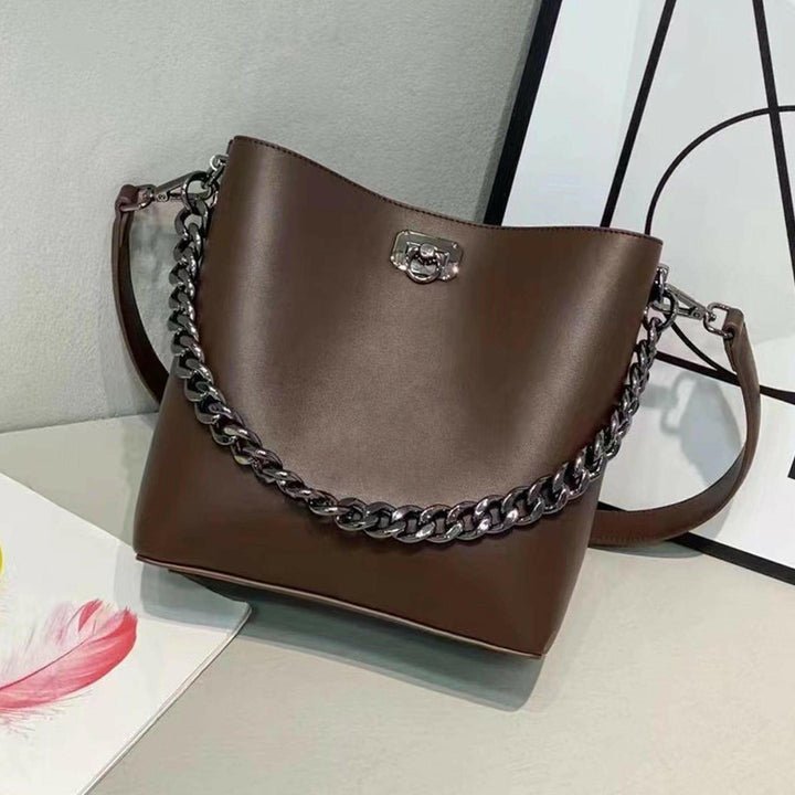 Levoire | Ensemble En Cuir Vegan De 4 Pièces Avec Pochette Pour Téléphone Café