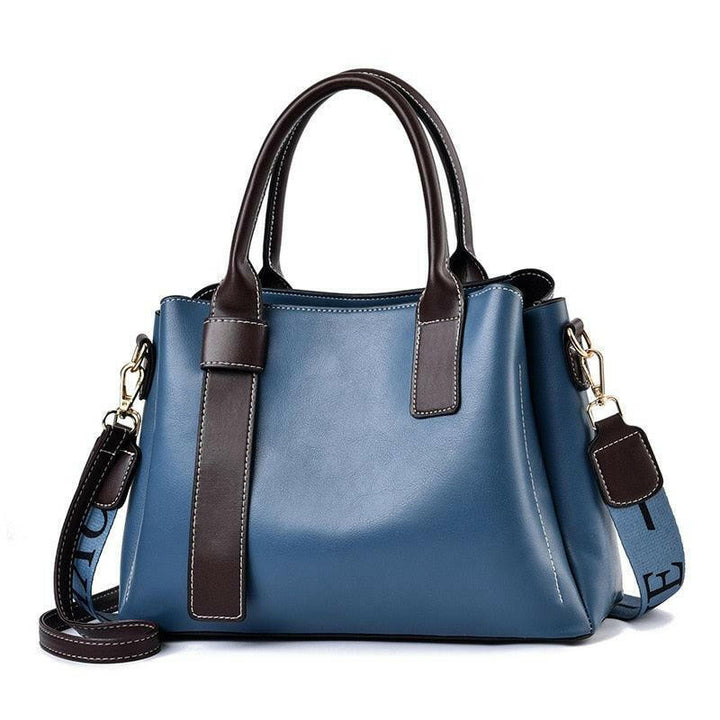 Levoire | Sac Fourre-Tout En Cuir Vegan Avec Poche En Silt Bleu