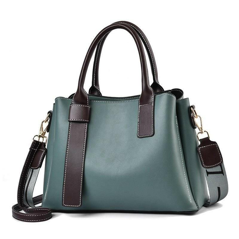 Levoire | Sac Fourre-Tout En Cuir Vegan Avec Poche En Silt Vert